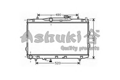 Радиатор, охлаждение двигателя ASHUKI купить