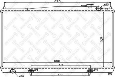 Радиатор, охлаждение двигателя STELLOX купить
