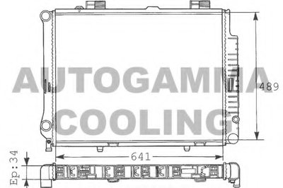 Радиатор, охлаждение двигателя AUTOGAMMA купить