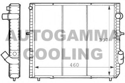 Радиатор, охлаждение двигателя AUTOGAMMA купить