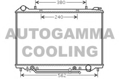 Радиатор, охлаждение двигателя AUTOGAMMA купить