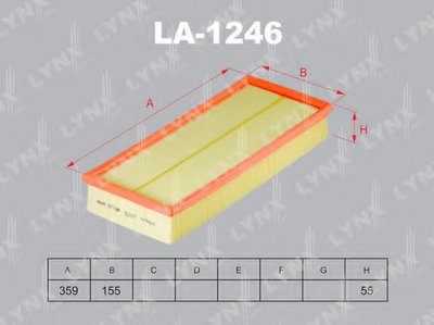 Воздушный фильтр LYNXauto купить