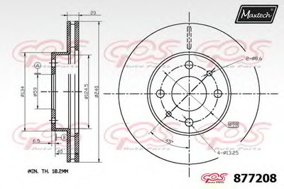 Тормозной диск R+ (Regular Plus) MAXTECH купить