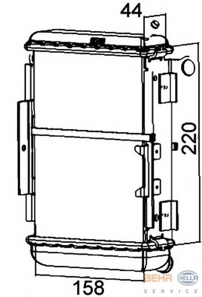Радиатор, охлаждение двигателя BEHR HELLA SERVICE HELLA купить