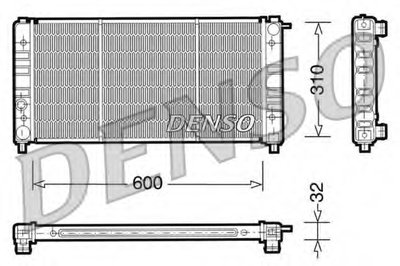 Радиатор, охлаждение двигателя DENSO купить