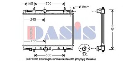 Радиатор, охлаждение двигателя AKS DASIS купить