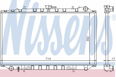 Радиатор, охлаждение двигателя NISSENS купить