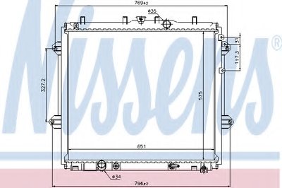 Радиатор, охлаждение двигателя NISSENS купить