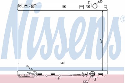 Радиатор, охлаждение двигателя NISSENS купить