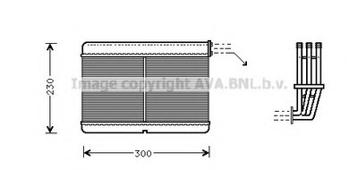 Теплообменник, отопление салона AVA QUALITY COOLING
