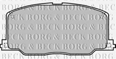 Комплект тормозных колодок, дисковый тормоз BORG & BECK