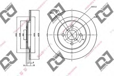 Тормозной диск DJ PARTS купить