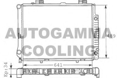 Радиатор, охлаждение двигателя AUTOGAMMA купить