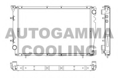 Радиатор, охлаждение двигателя AUTOGAMMA купить