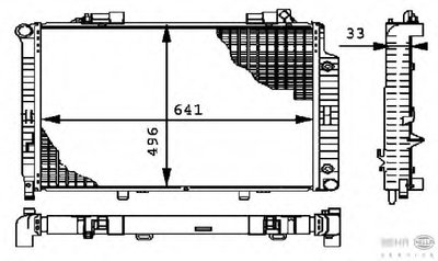 Радиатор, охлаждение двигателя BEHR HELLA SERVICE HELLA купить