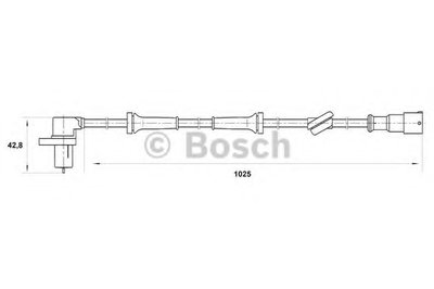 Датчик, частота вращения колеса BOSCH