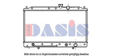 Радиатор, охлаждение двигателя AKS DASIS купить
