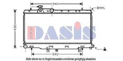 Радиатор, охлаждение двигателя AKS DASIS купить