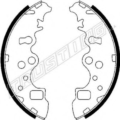 Комплект тормозных колодок TRUSTING купить