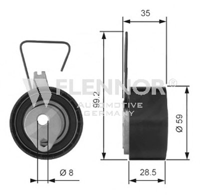 Натяжной ролик, ремень ГРМ FLENNOR купить