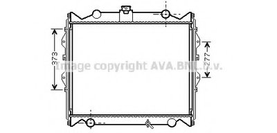 Радиатор, охлаждение двигателя AVA QUALITY COOLING купить