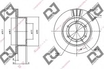 Тормозной диск DJ PARTS купить