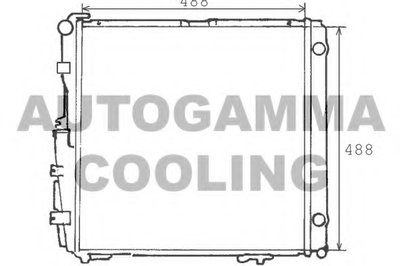 Радиатор, охлаждение двигателя AUTOGAMMA купить