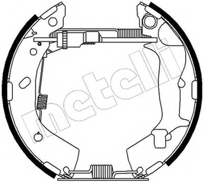 Комплект тормозных колодок Kit premounted METELLI купить