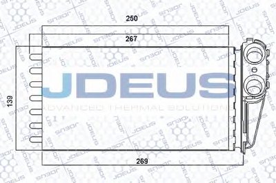 Теплообменник, отопление салона JDEUS