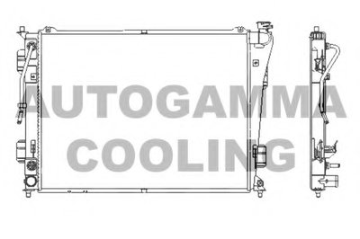 Радиатор, охлаждение двигателя AUTOGAMMA купить