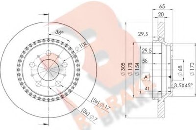 Тормозной диск R BRAKE купить