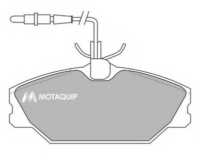 Комплект тормозных колодок, дисковый тормоз MOTAQUIP