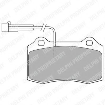 Комплект тормозных колодок, дисковый тормоз DELPHI купить