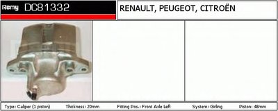 Тормозной суппорт Remanufactured REMY (Multiline) DELCO REMY