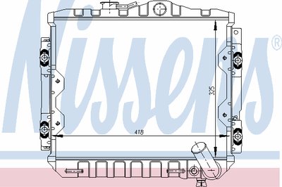 Радиатор, охлаждение двигателя NISSENS купить