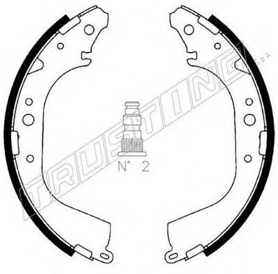 Комплект тормозных колодок TRUSTING купить