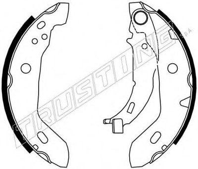 Комплект тормозных колодок REPARATION KIT TRUSTING купить