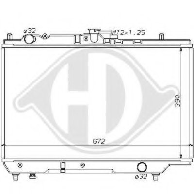 Радиатор, охлаждение двигателя DIEDERICHS купить