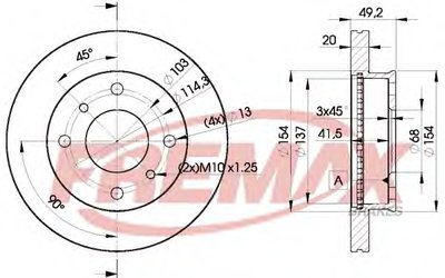 Тормозной диск Premium Carbon + FREMAX купить