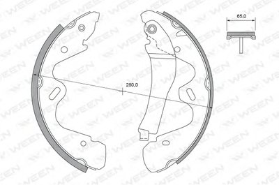 Комплект тормозных колодок WEEN купить