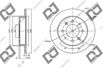 Тормозной диск DJ PARTS купить