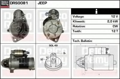 Стартер Remanufactured REMY (Light Duty) DELCO REMY купить