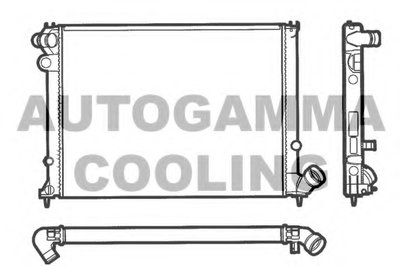 Радиатор, охлаждение двигателя AUTOGAMMA купить