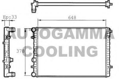 Радиатор, охлаждение двигателя AUTOGAMMA купить