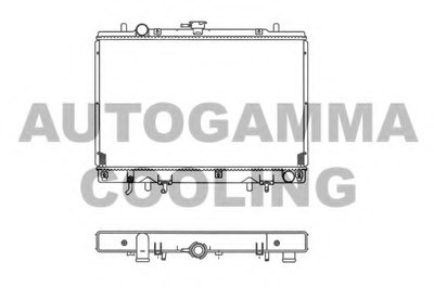 Радиатор, охлаждение двигателя AUTOGAMMA купить