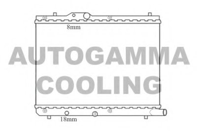 Радиатор, охлаждение двигателя AUTOGAMMA купить