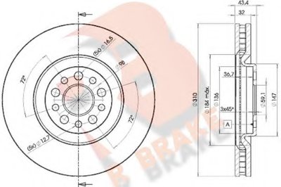 Тормозной диск R BRAKE купить