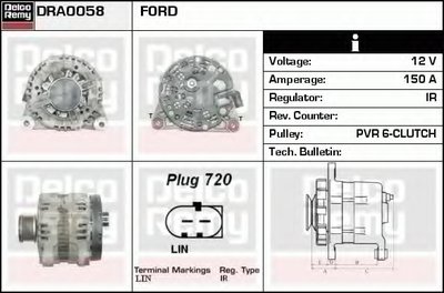 Генератор Remanufactured REMY (Light Duty) DELCO REMY купить