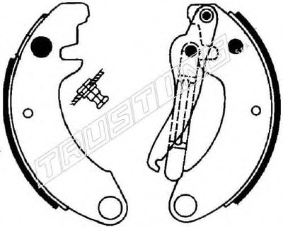 Комплект тормозных колодок TRUSTING купить