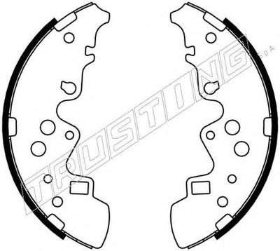 Комплект тормозных колодок TRUSTING купить
